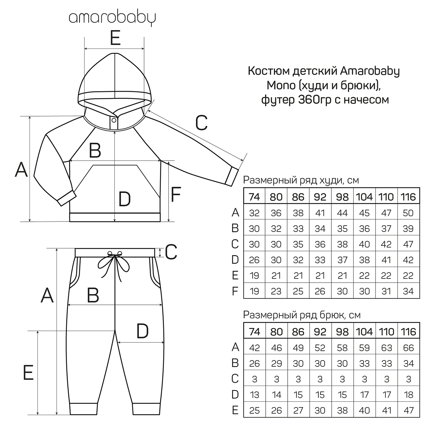 Костюм Amarobaby AB-OD21-MONO1102/20 - фото 14