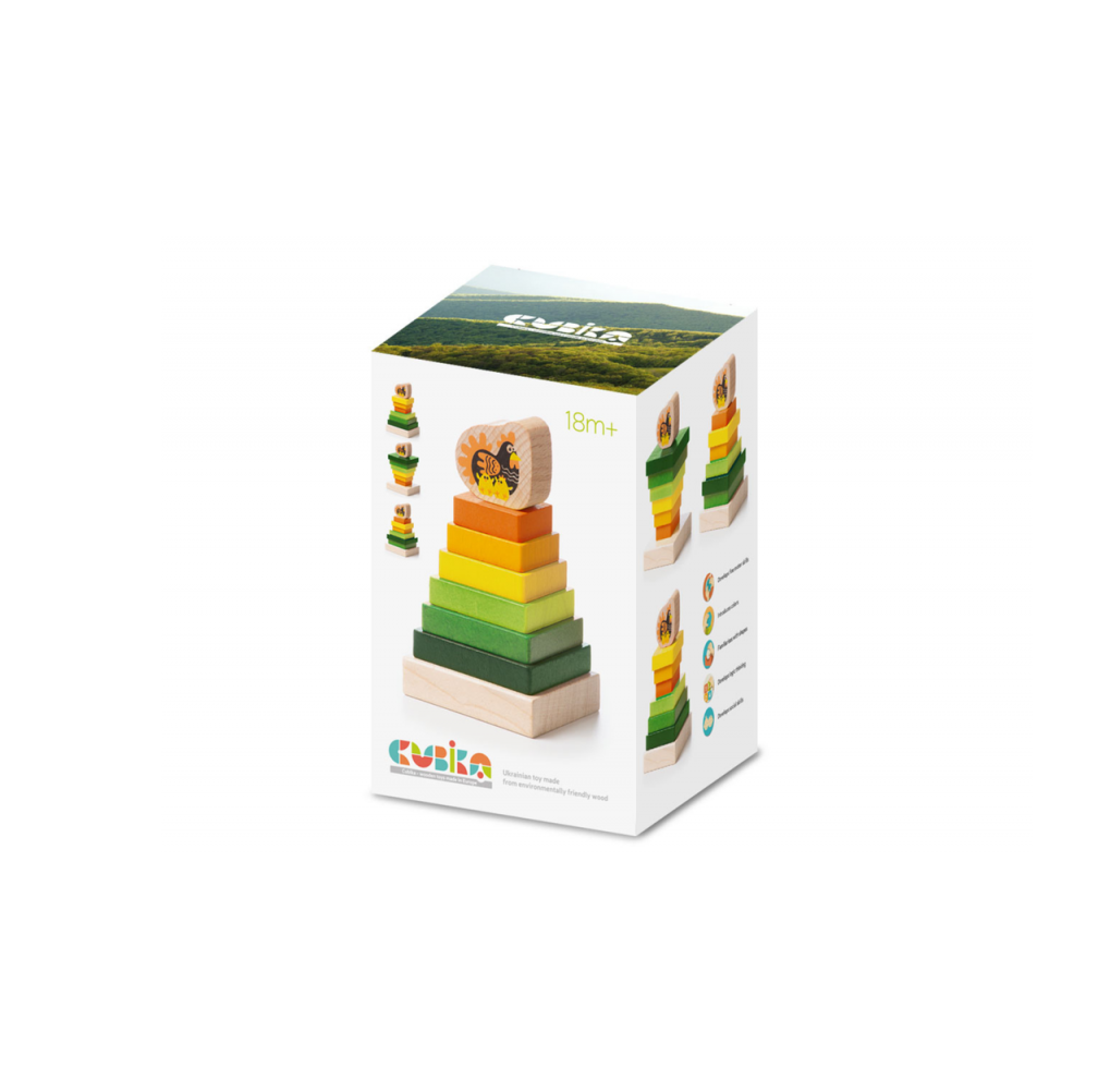Игрушка Cubika пирамидка - фото 2