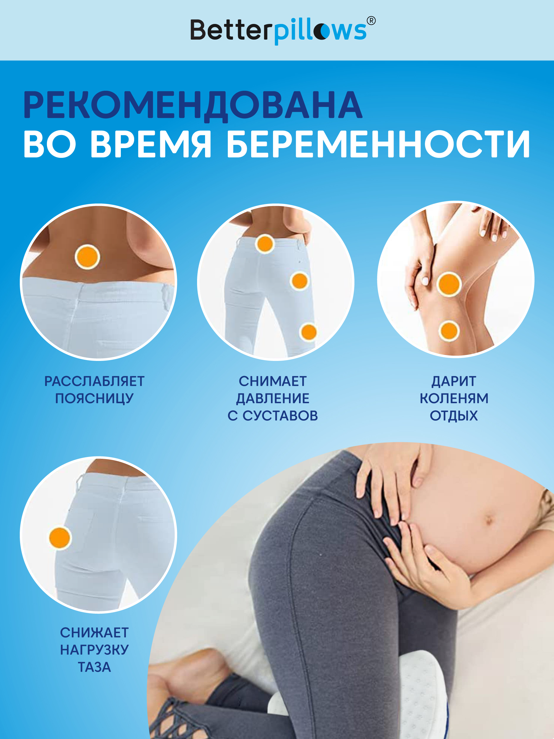 Подушка ортопедическая Betterpillows для ног - фото 7