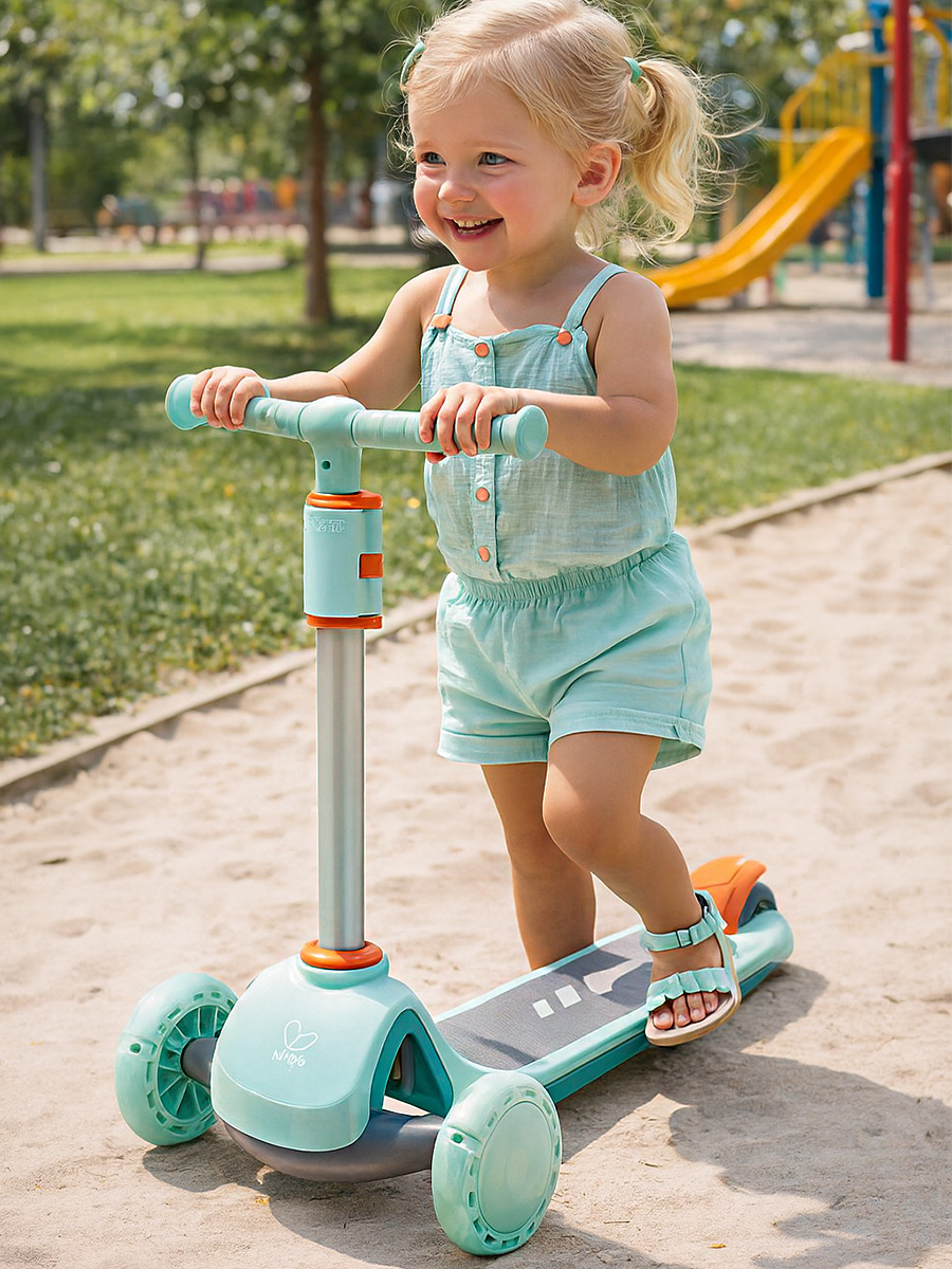 Городской самокат Hape трехколесный - фото 1