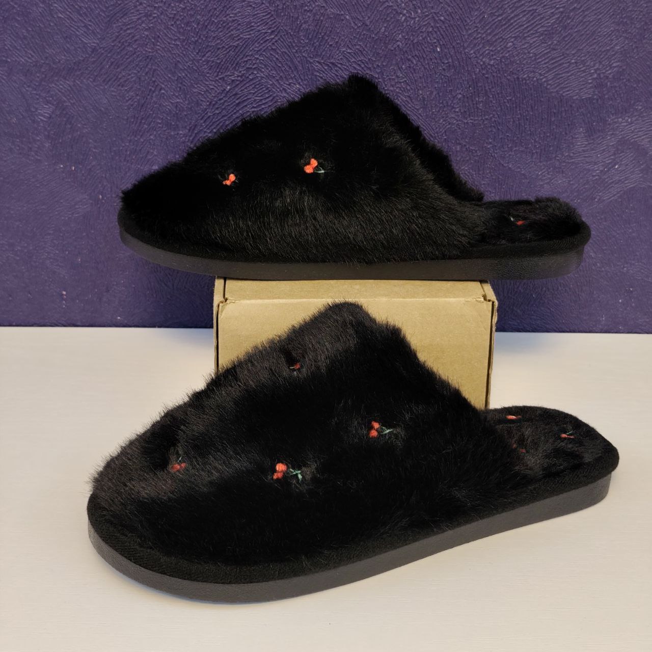 Тапочки mutter тапочки_черные_роза - фото 3