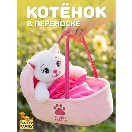 Мягкая игрушка Fluffy Family Котенок в переноске