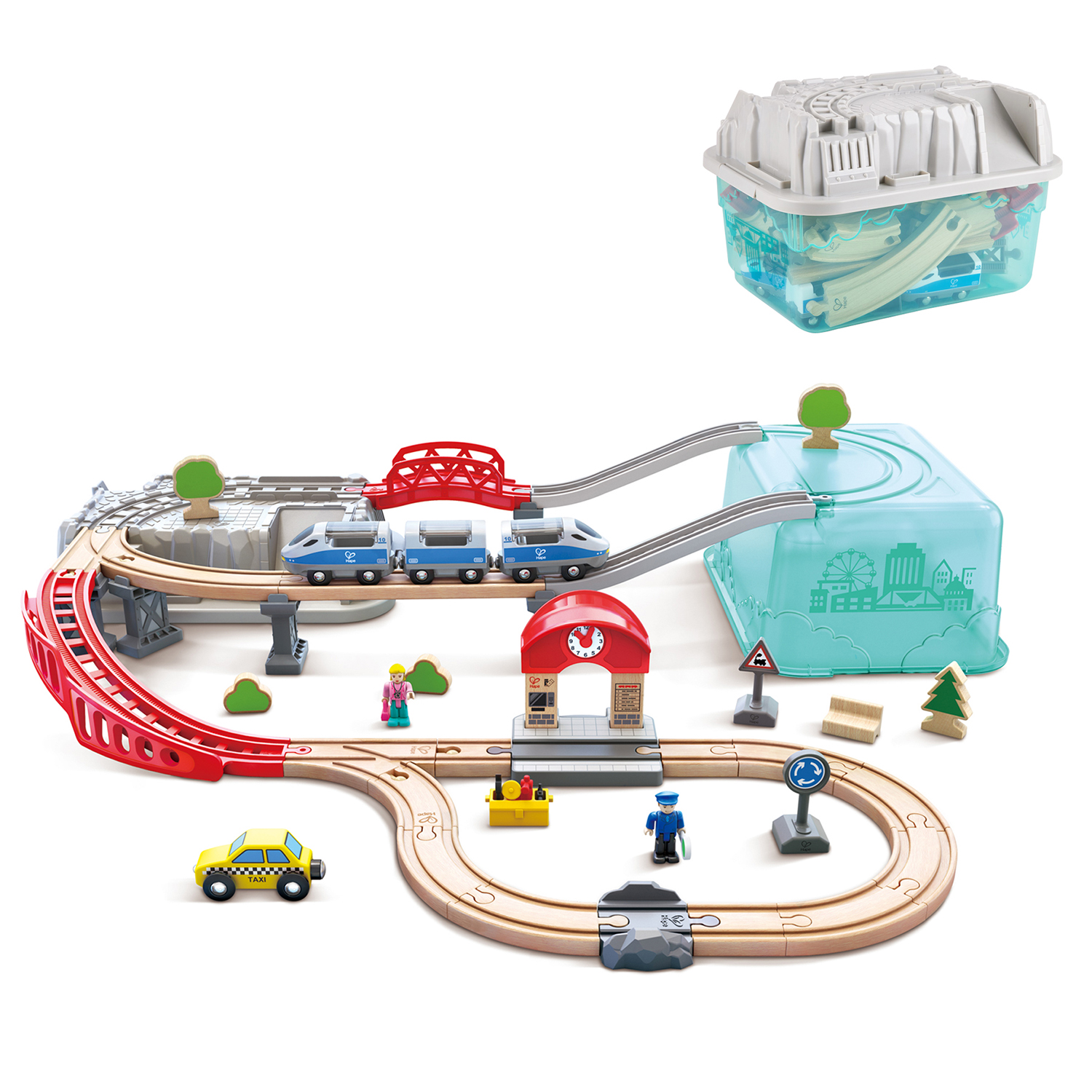 Набор железнодорожный Hape 84 см E3771_HP - фото 10