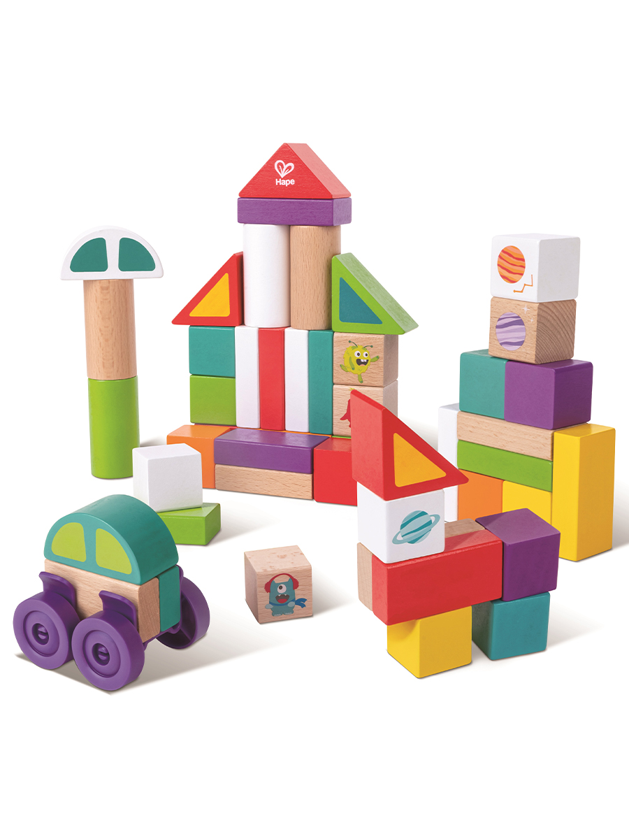 Игрушка Hape кубики Космические приключения - фото 2