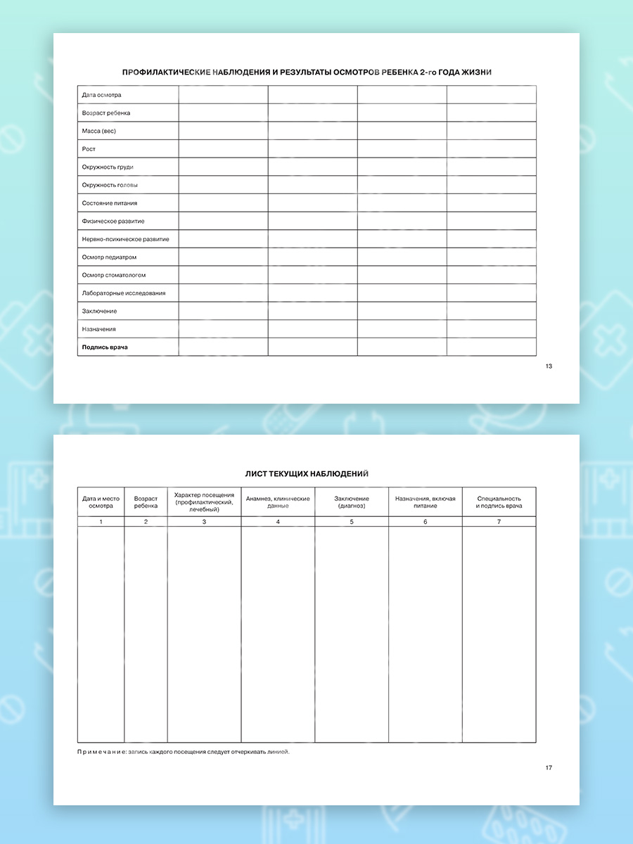 Медицинская карта Prof-Press Девочка А5 96 листов - фото 12