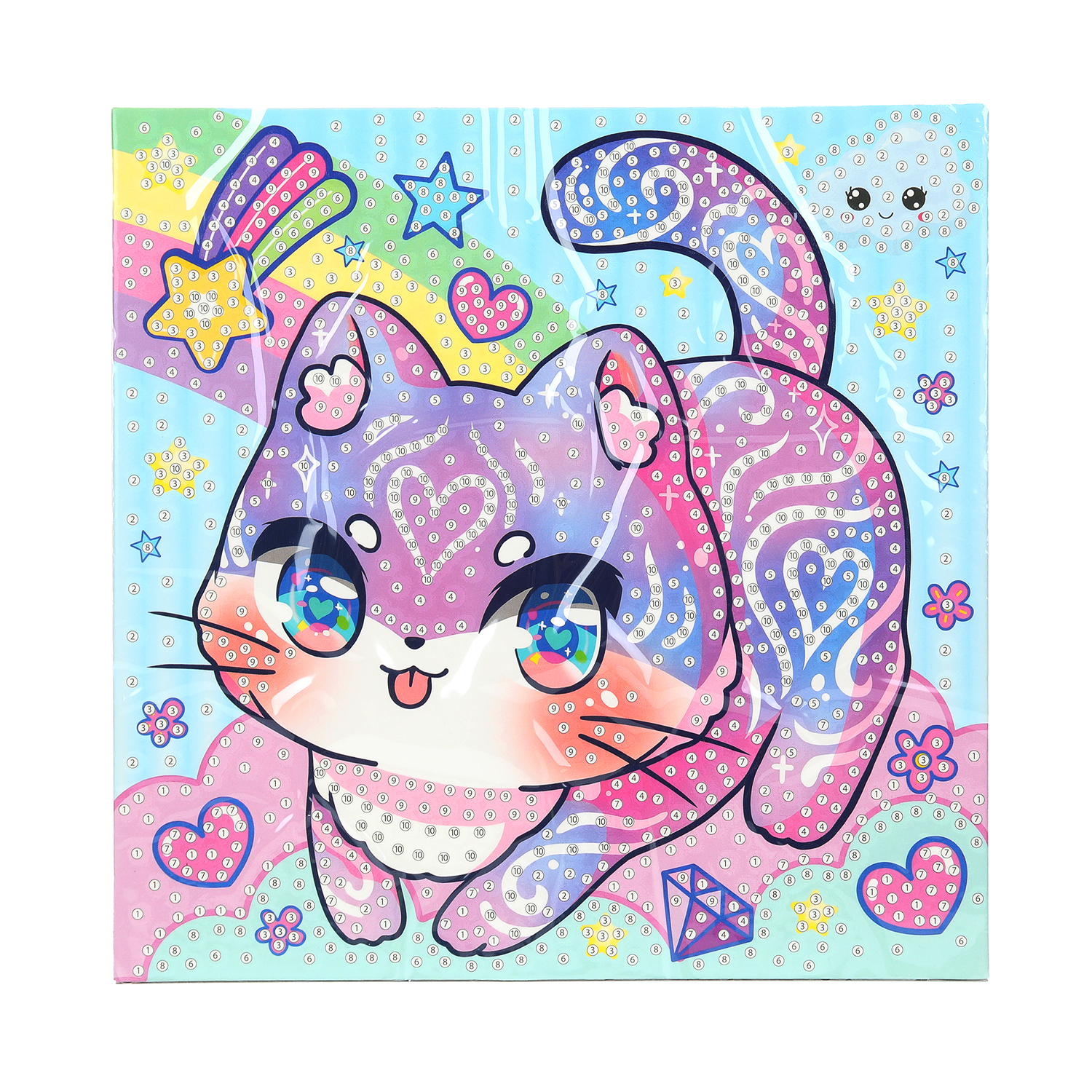 Алмазная мозаика Multiart Радужный котик - фото 3