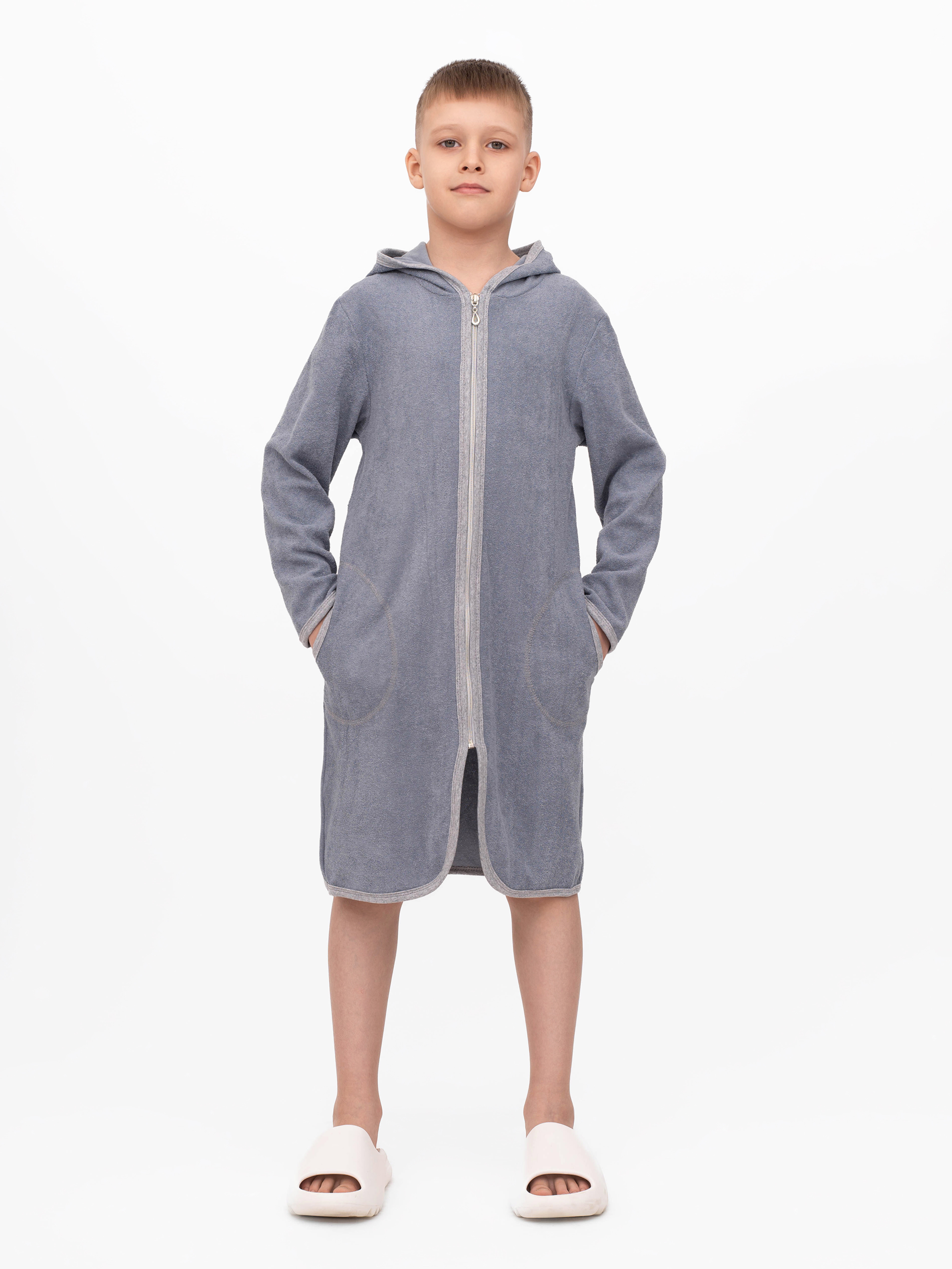 Халат Утенок 906 серый - фото 12