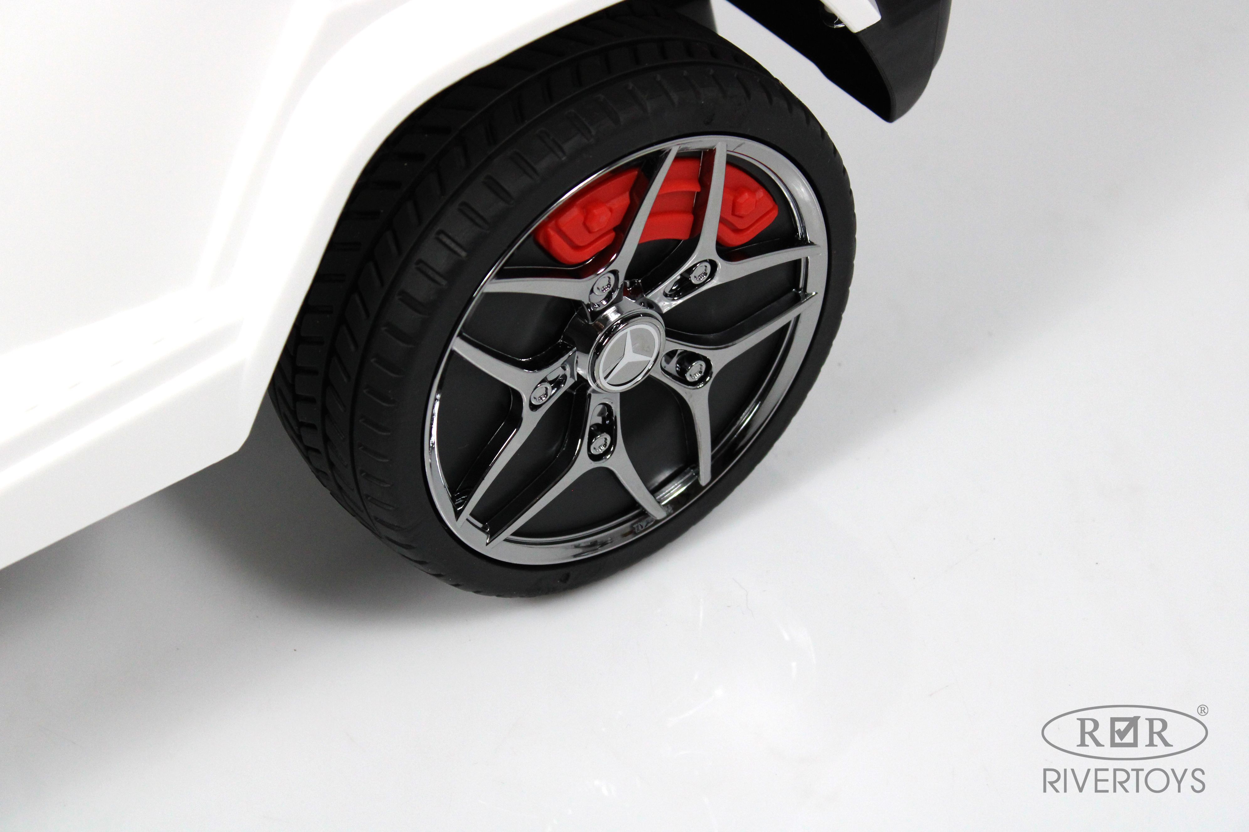 Каталка RIVERTOYS Mercedes-BenzG63 White Diamond белый - фото 7