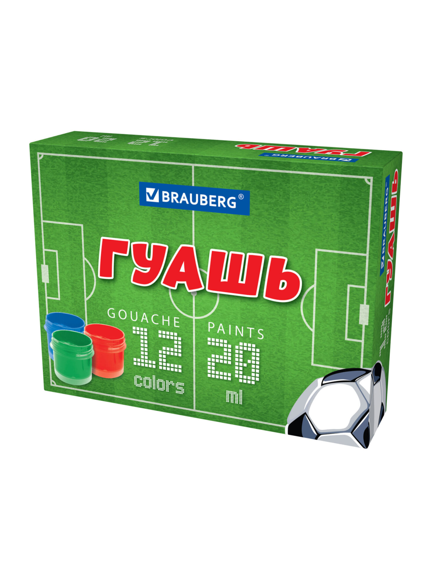 Краски гуашь Brauberg 12 цв. - фото 7