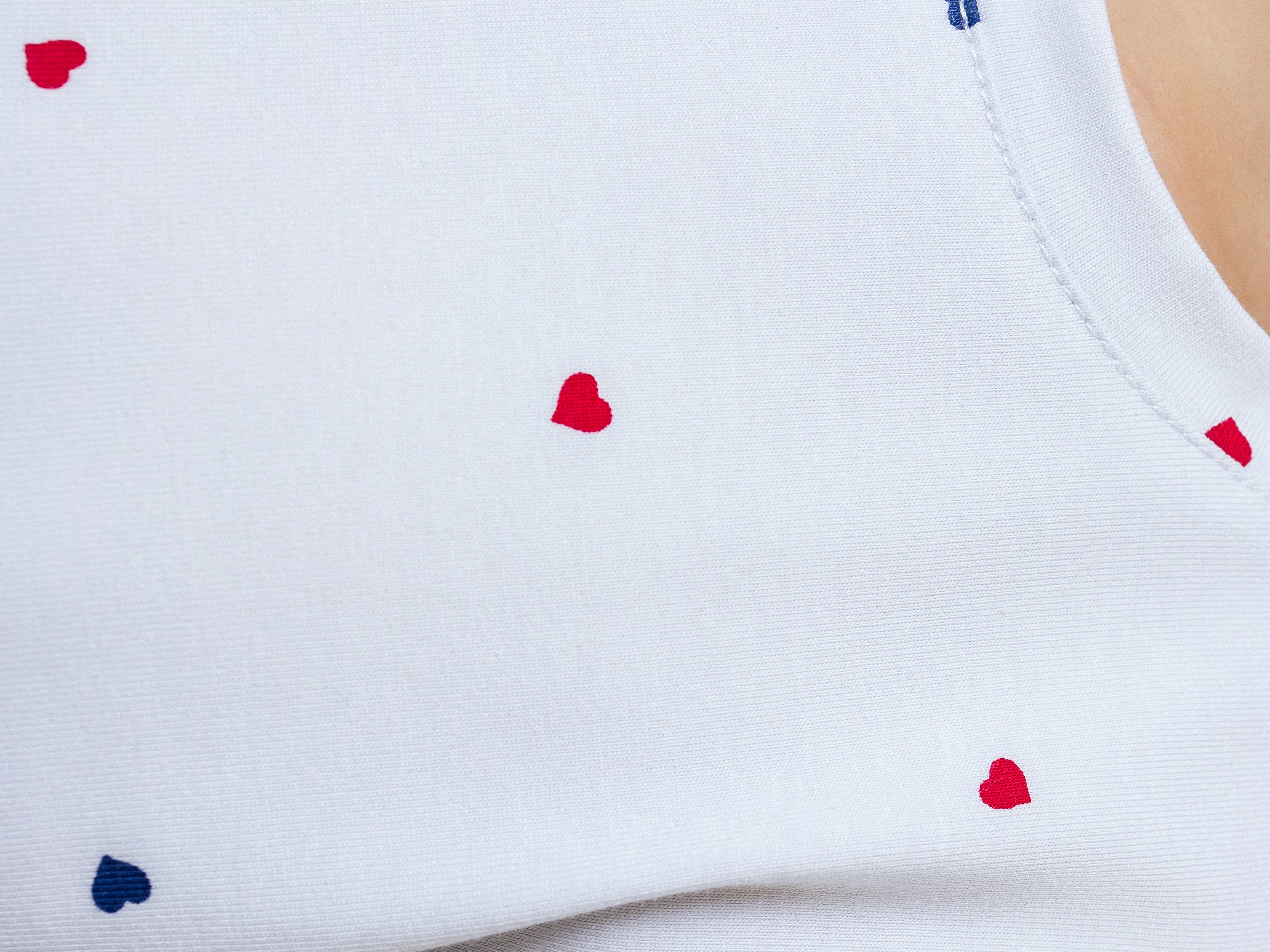 Водолазка Селтекс Ю_ДК1 белый/сердечки микс красный, синий - фото 8