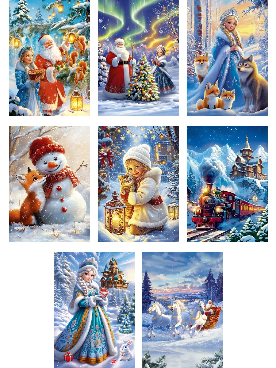 Блокнот Prof-Press Новогодние открытки 32 лист. - фото 17