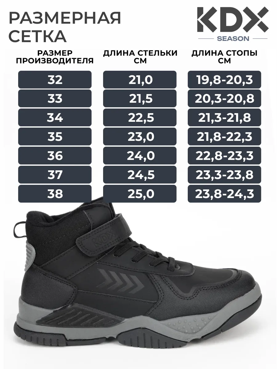 Ботинки KDX MU-84 black - фото 4