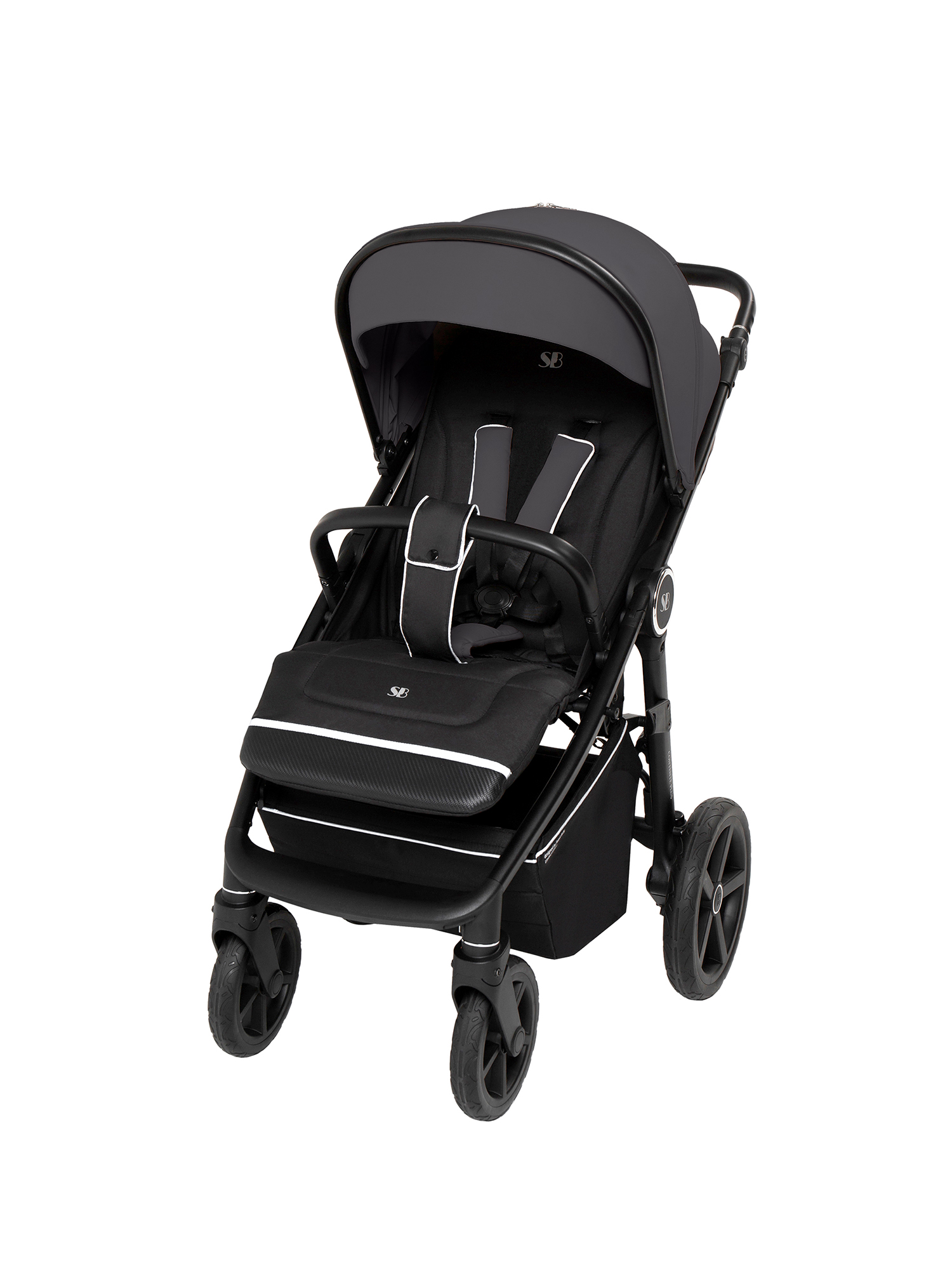 Коляска прогулочная Sweet Baby Contente Plus Basic Grey серый - фото 12