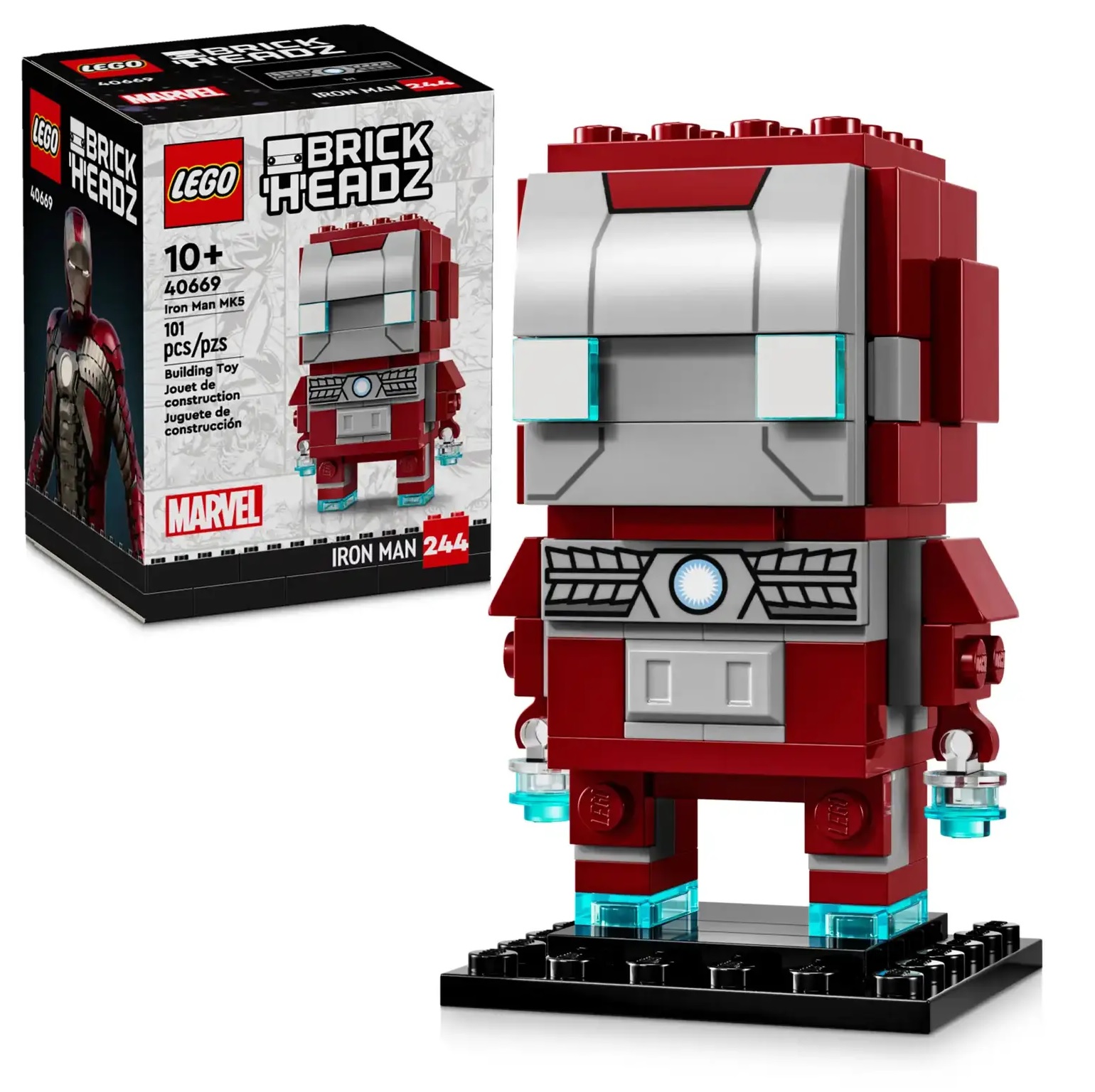 Конструктор LEGO BrickHeadz IRON MAN 101 дет. - фото 3