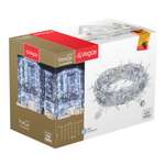 Электрогирлянда-конструктор Vegas 24V Занавес 192 холодных LED ламп 6 нитей прозрачный провод