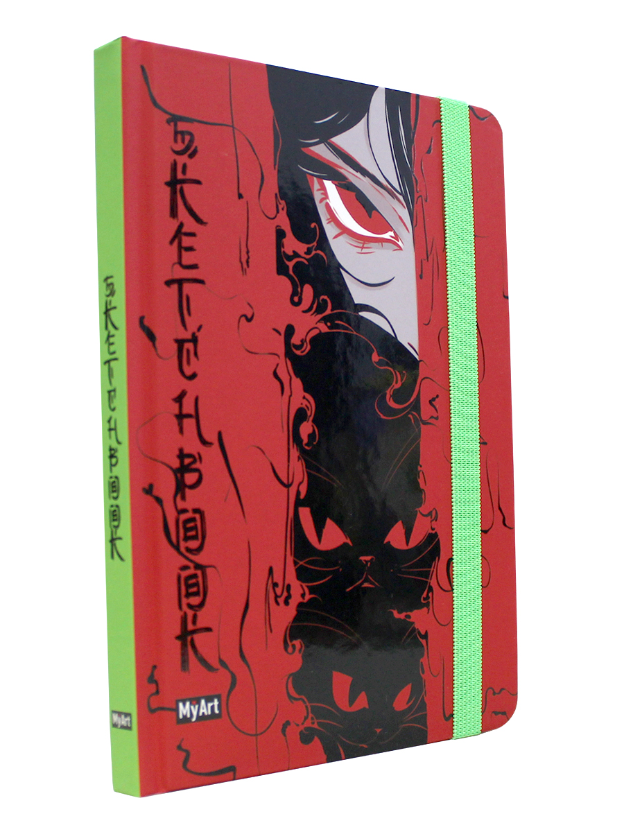 Блокнот Проф-Пресс Скетчбук MyArt Alter Ego Настроение красное 64 л 130х190 - фото 1