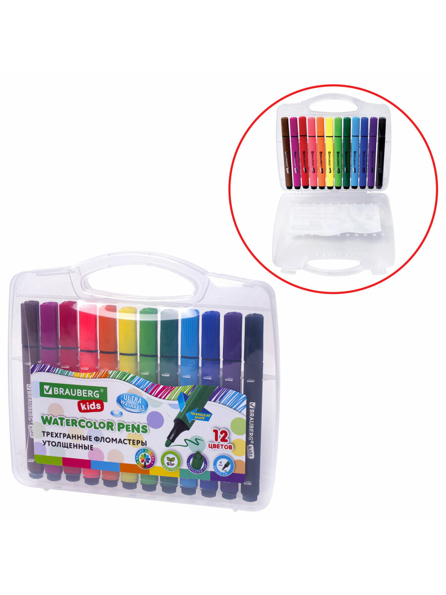 Фломастеры Brauberg 12 цв. - фото 8