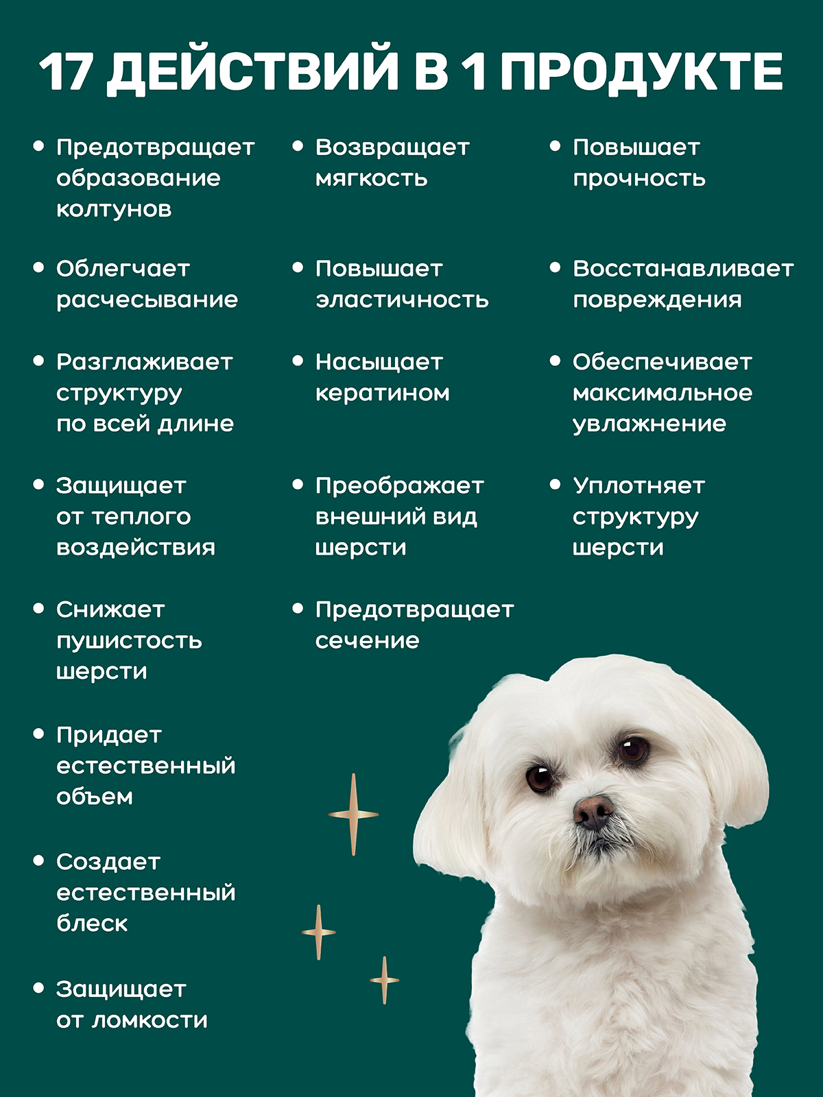 От колтунов с кератином ZOORIK Набор спреев для собак и кошек 250+250 мл - фото 3