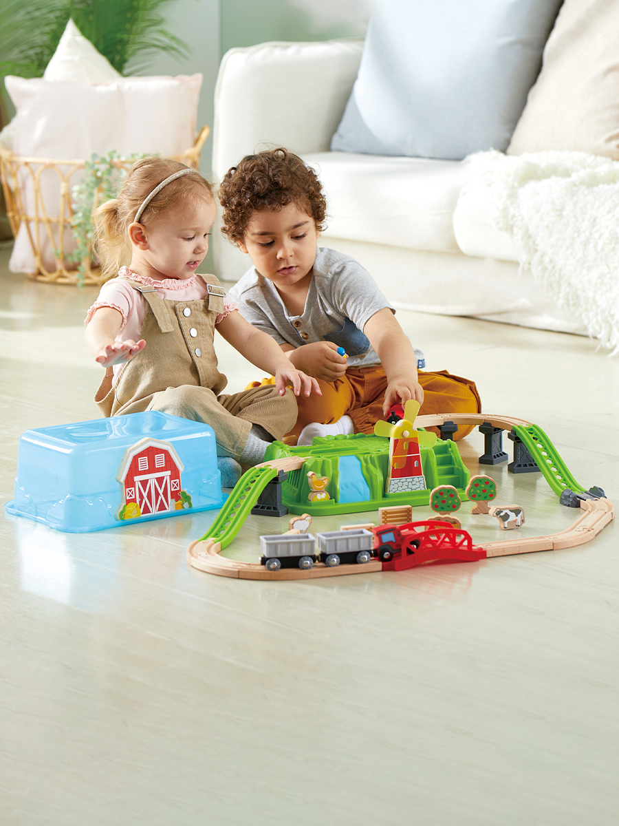 Набор железнодорожный Hape E3772_HP - фото 1