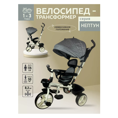 Трехколесный велосипед Velobibi 10 дюймов