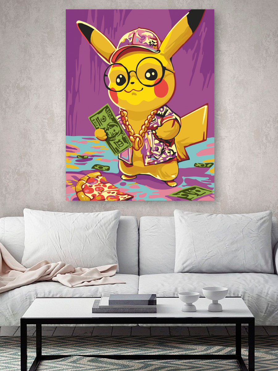 Картина по номерам Hobby Paint Крутой Пикачу в ассортименте - фото 3