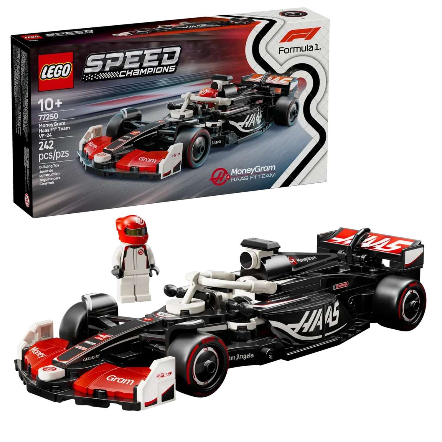 Конструктор LEGO Speed Champions Команда МаниГрам Хаас блочный - фото 1