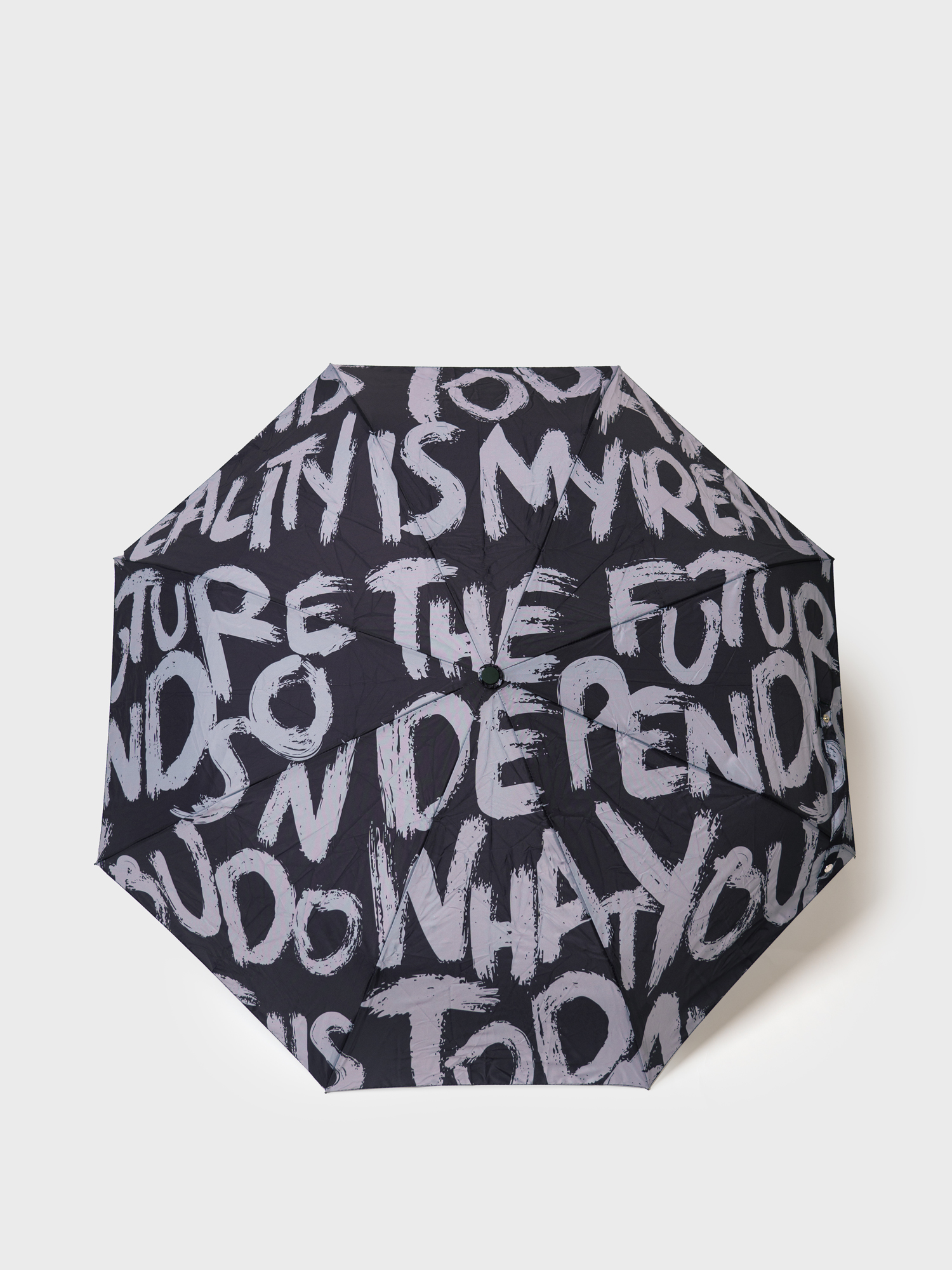 Изображение товара Зонт PlayToday Детский автоматический с текстовым принтом, 97 см купол