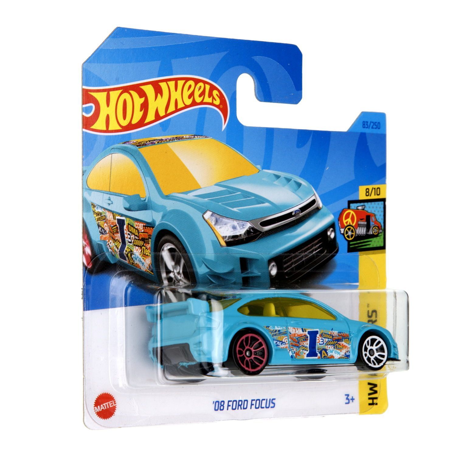 Автомобиль Hot Wheels Ford Focus 08 60582 - фото 5