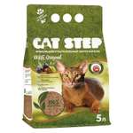 Наполнитель для кошек Cat Step Olive Original комкующийся растительный 5л