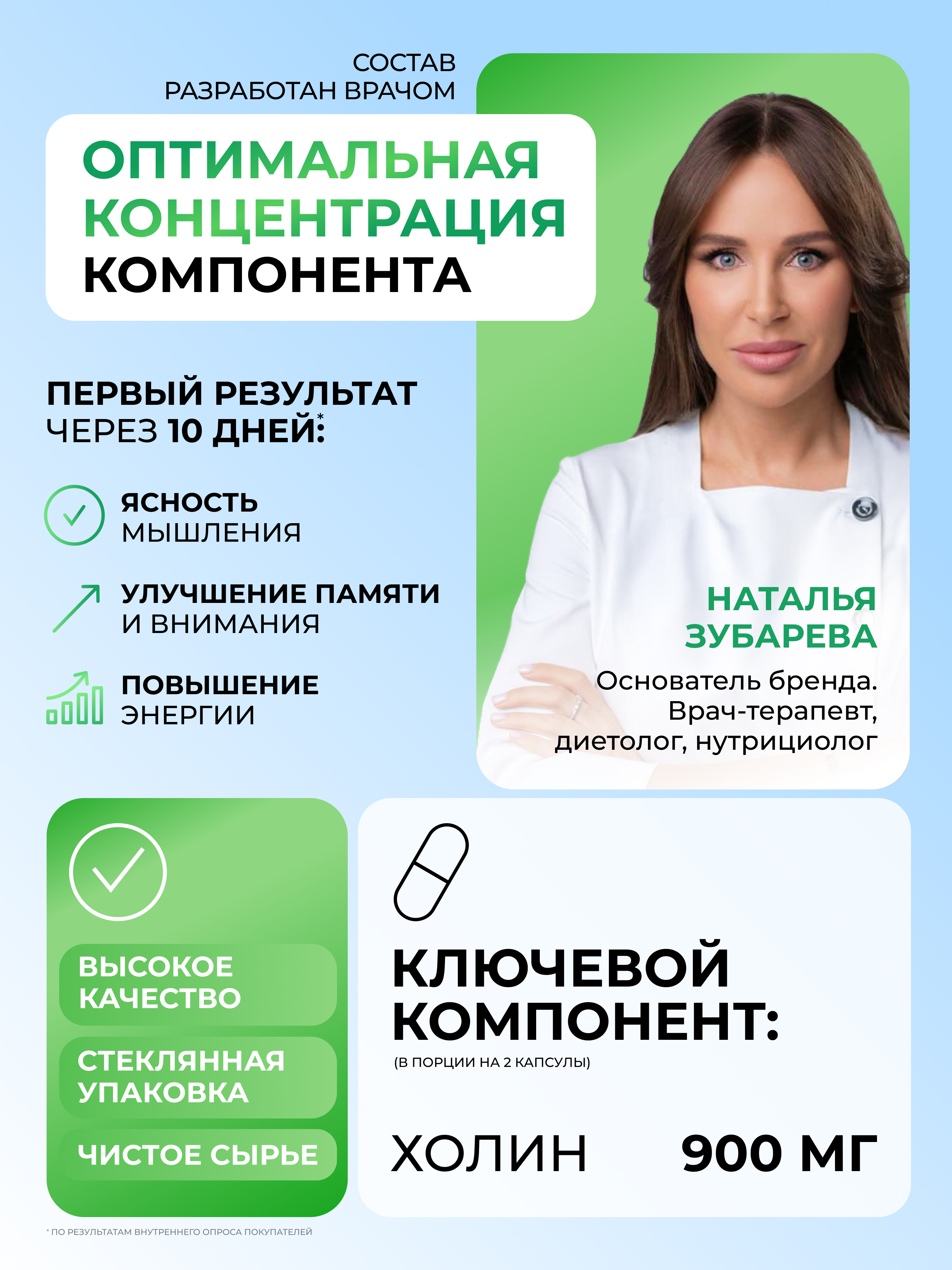 Микронутриенты Dr. Zubareva холин - фото 3