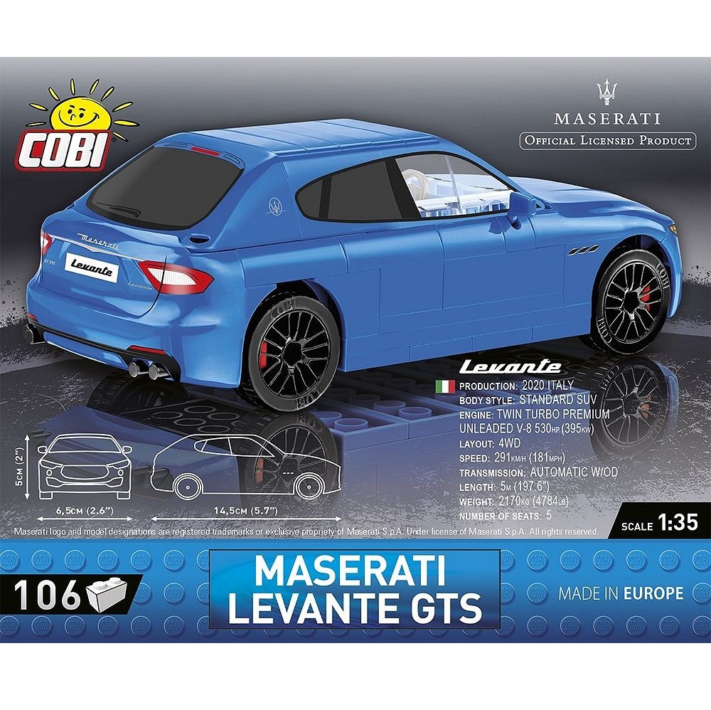 Конструктор COBI Автомобиль Maserati Levante блочный - фото 6