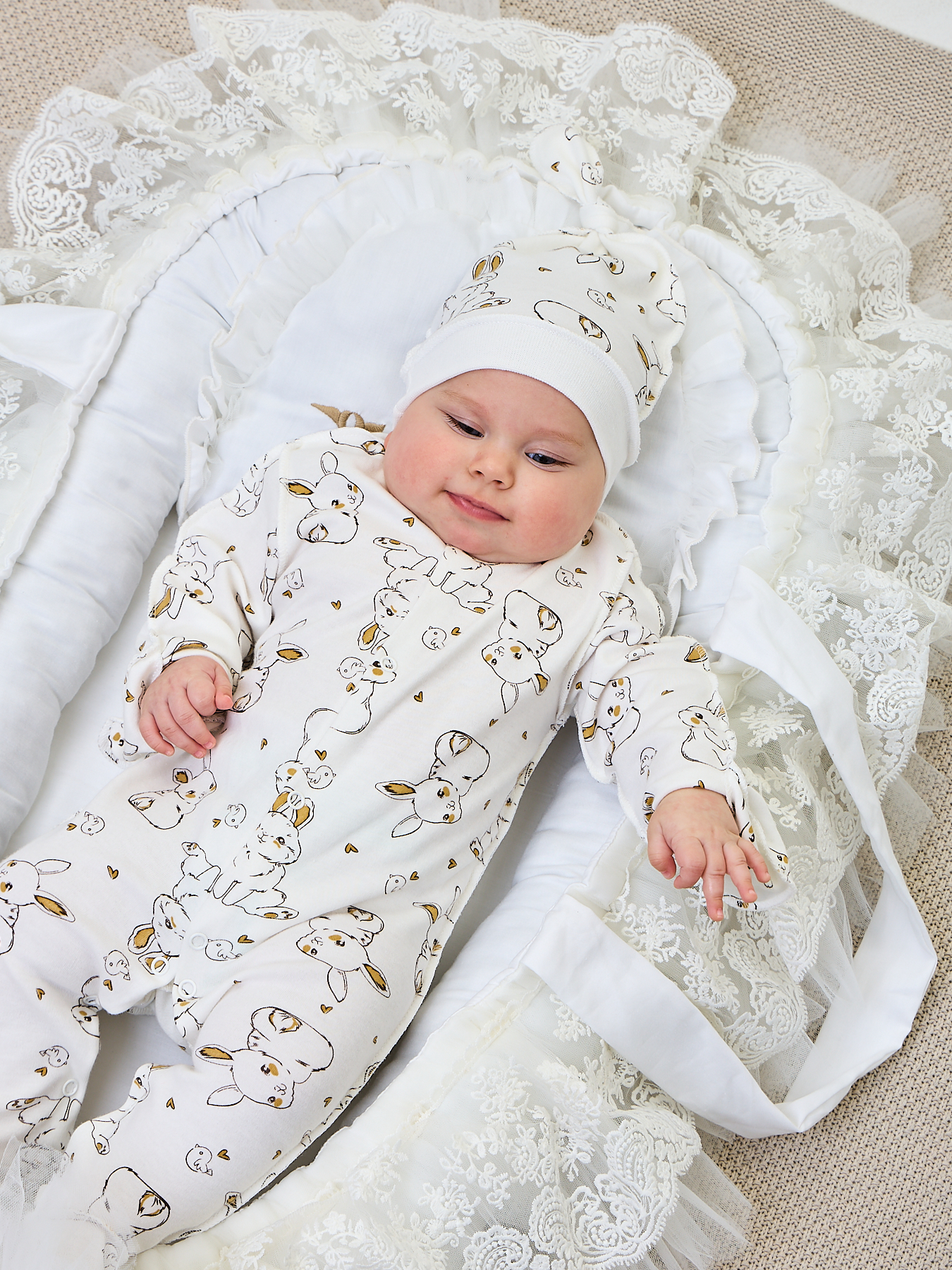 Конверт пеленальный (кокон) ТОСЯ БОСЯ белый - фото 10