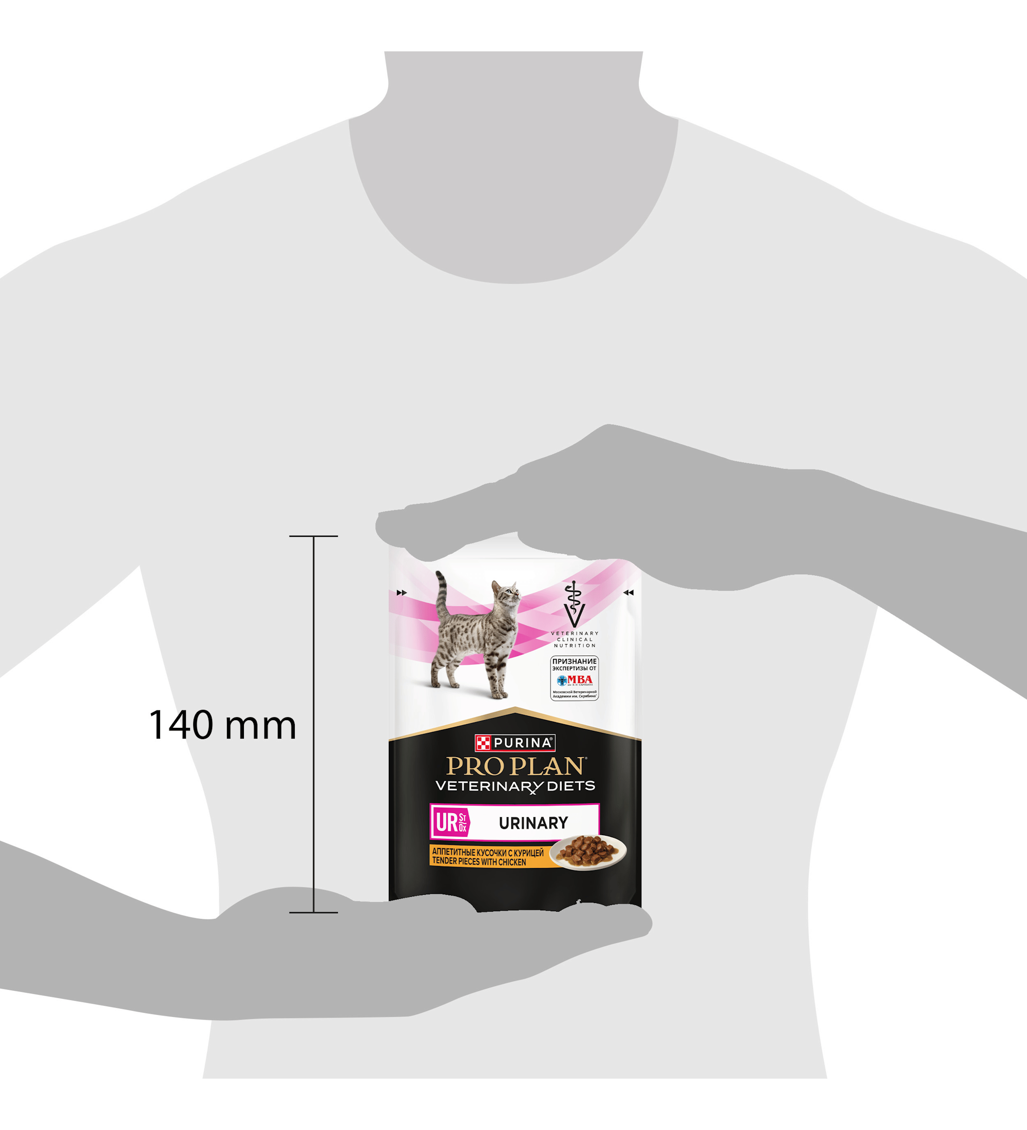 Корм для кошек влажный диетический PRO PLAN Ur St/Ox Urinary при болезнях нижних отделов мочевыводящих путей с курицей 85г - фото 12