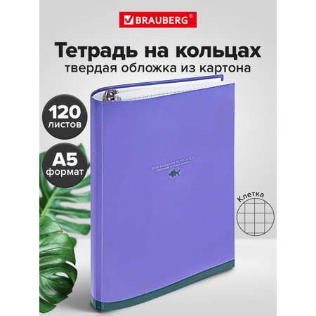 Тетрадь со сменным блоком Brauberg клетка 120 лист.