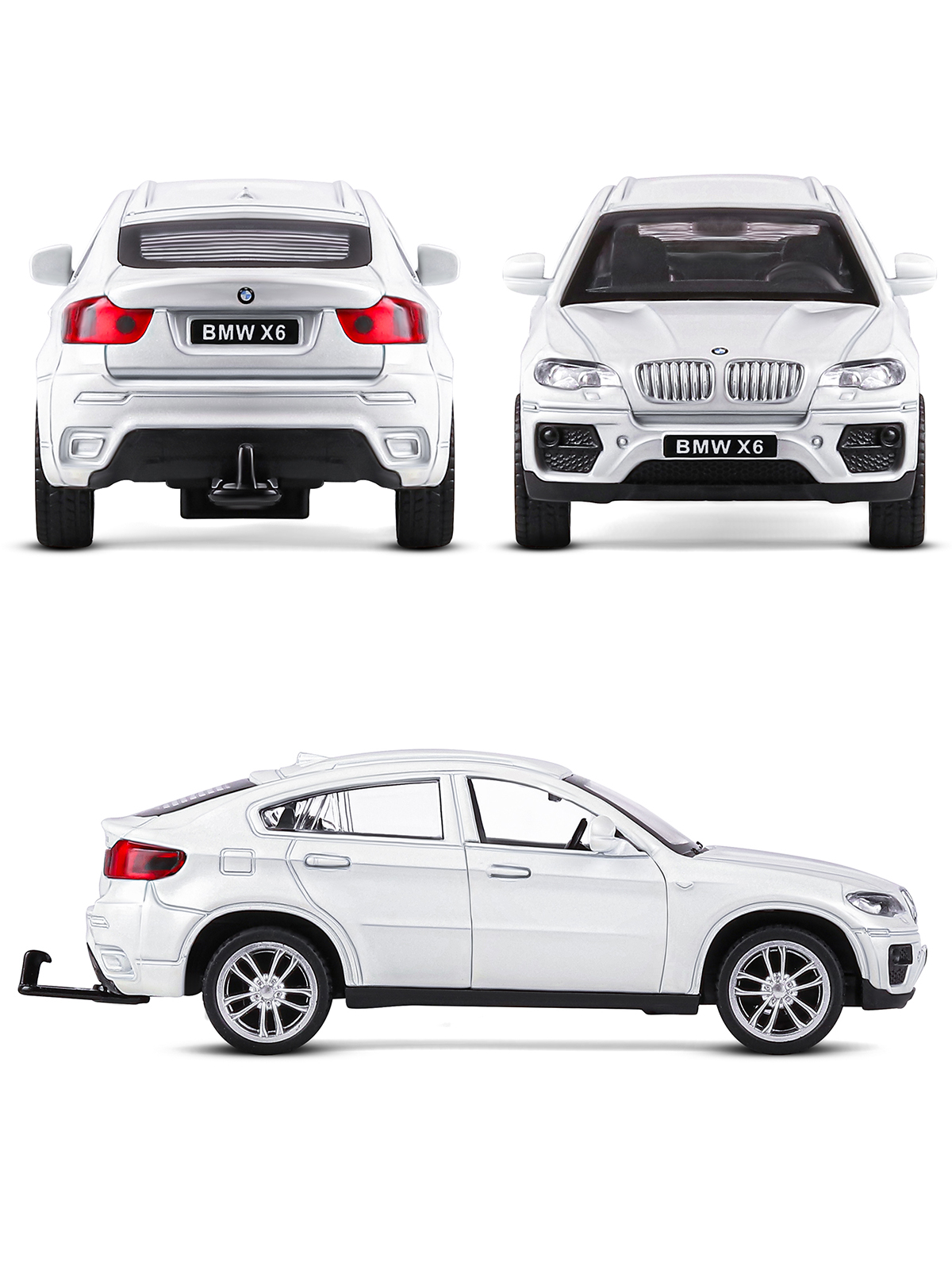 Внедорожник АВТОпанорама BMW X6 1:42 JB1251175 - фото 5