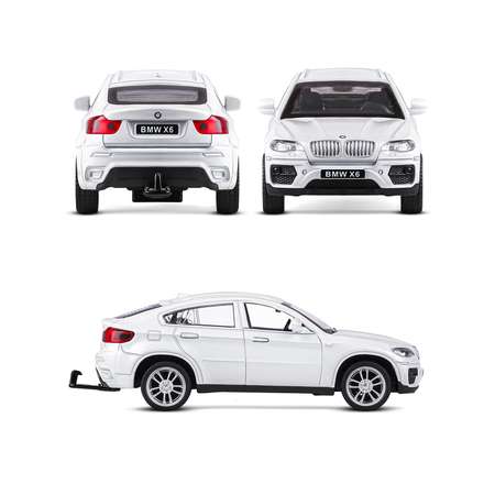 Внедорожник АВТОпанорама BMW X6 1:42 белый