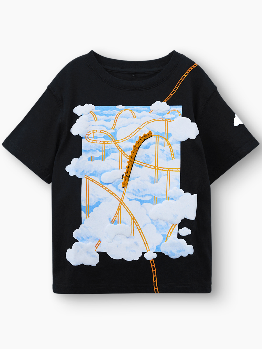 Футболка Happy Baby 88297_black (roller coaster) - фото 6