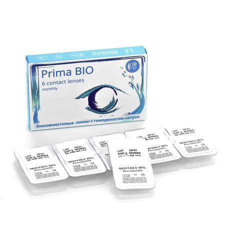 Контактные линзы OKVision Prima BIO 6 шт R 8.8 -1.50