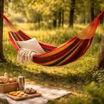 Гамак туристический ё подвесной тканевый