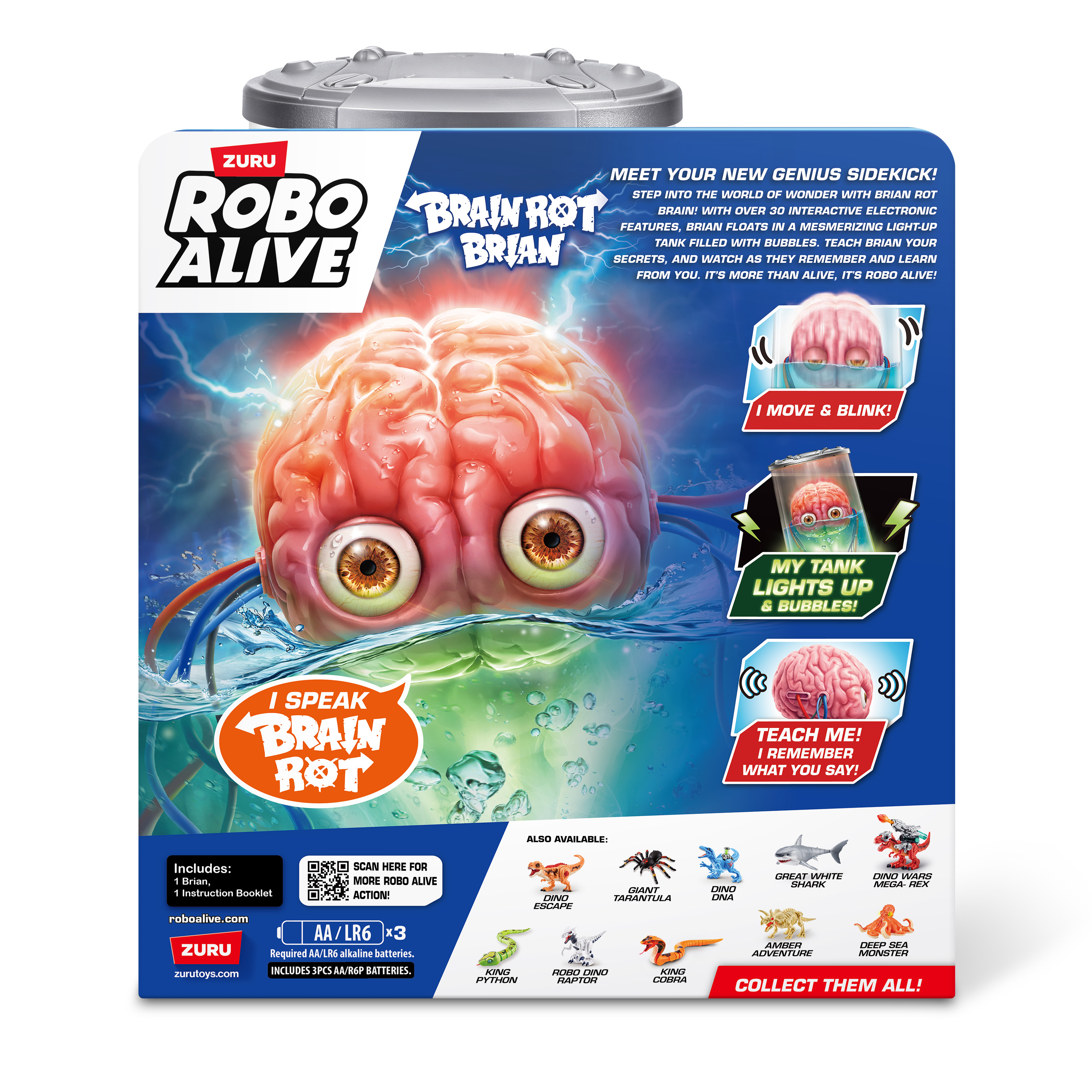 Фигура полигональная Zuru ROBO ALIVE Интерактивный мозг 71172 - фото 9