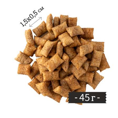 Лакомства для кошек LIGHT BITES 45г Подушечки с пюре из лосося LB024