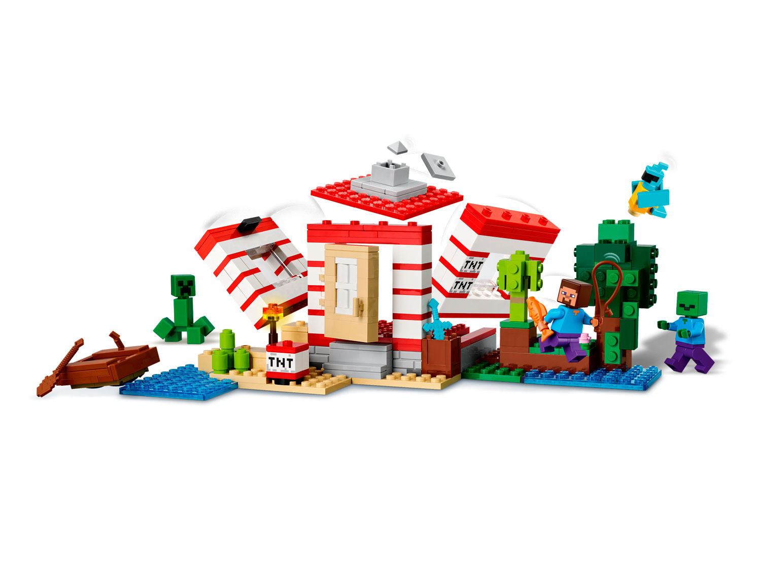 Конструктор LEGO Minecraft Динамитный дом 21275 287 дет. - фото 8