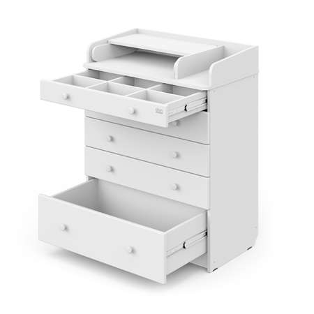 Пеленальный комод aton baby furniture Комод Maks белая аялска/белый