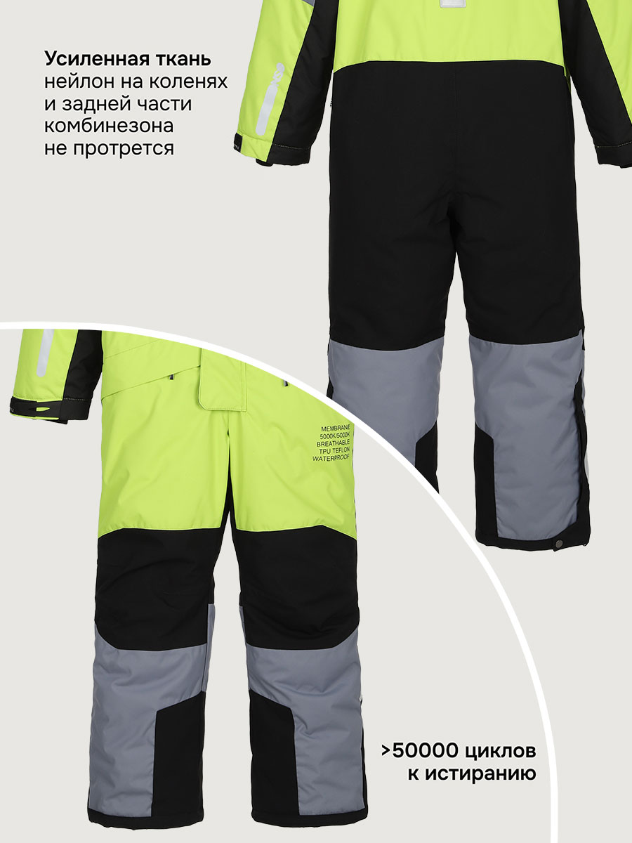 Комбинезон NIKASTYLE 8з4925 салат/сталь - фото 15