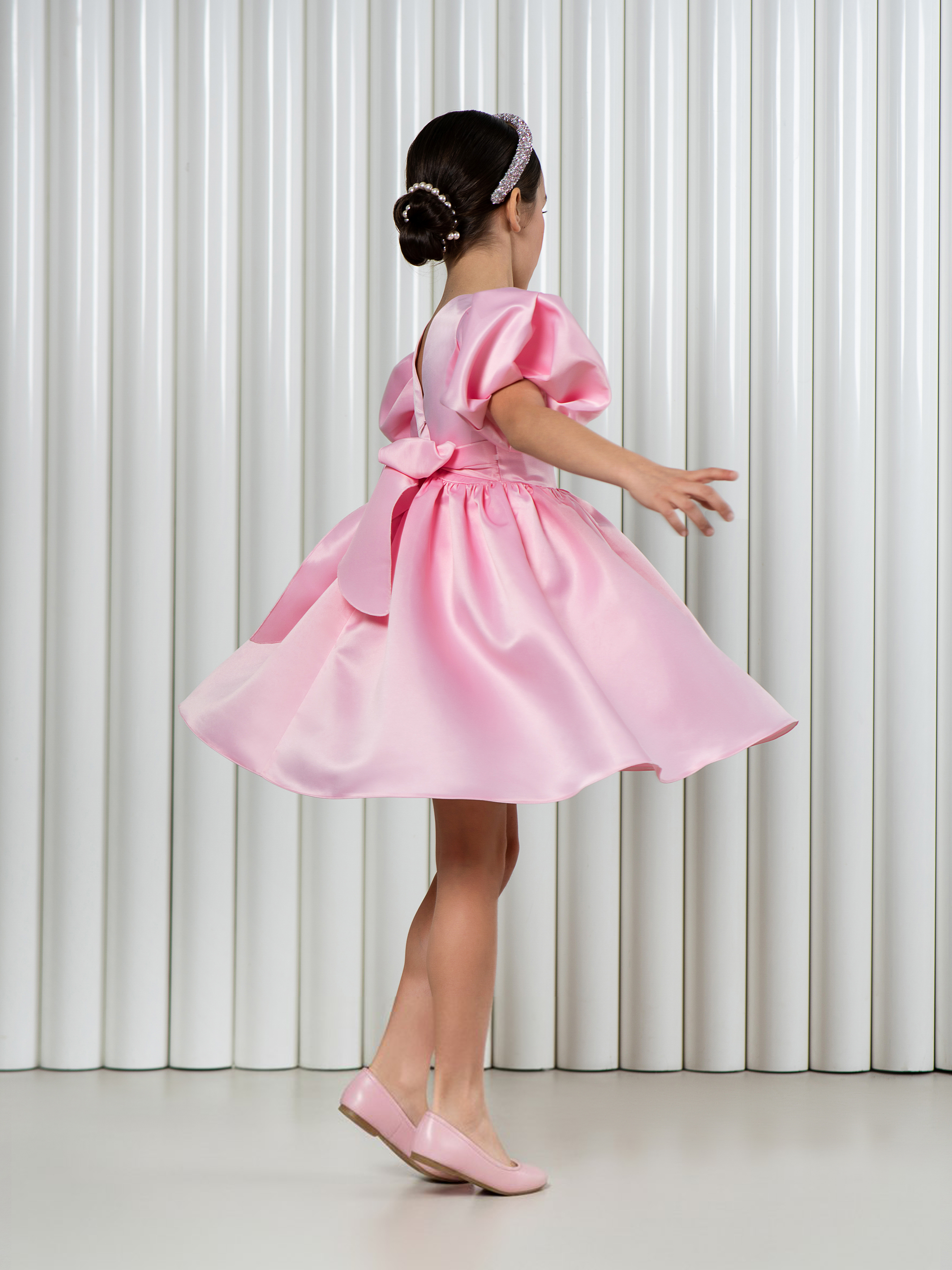 Платье LisaWeta D-145 розовый - фото 5