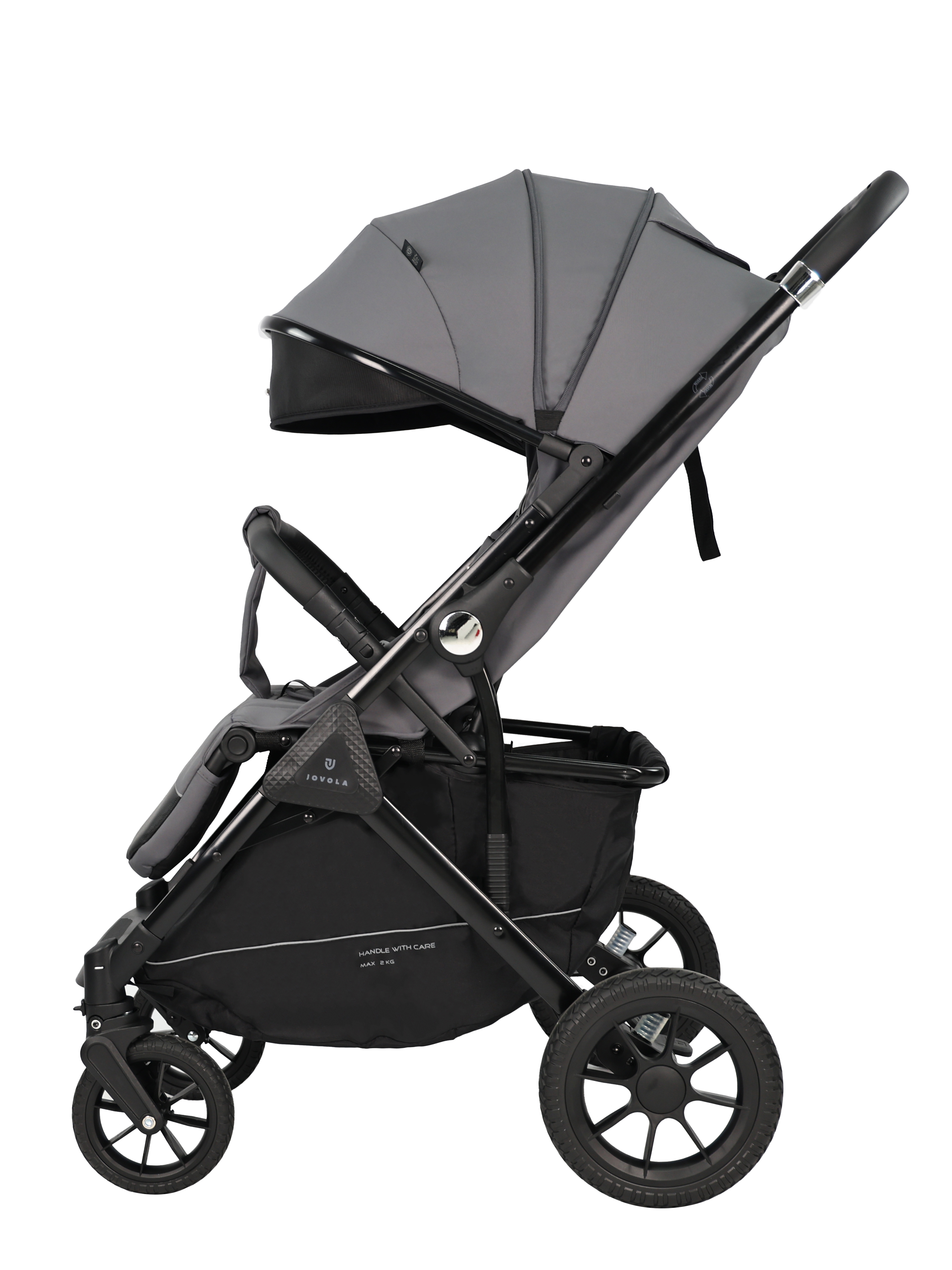 Коляска прогулочная JOVOLA Magma с перекидной ручкой серый - фото 21