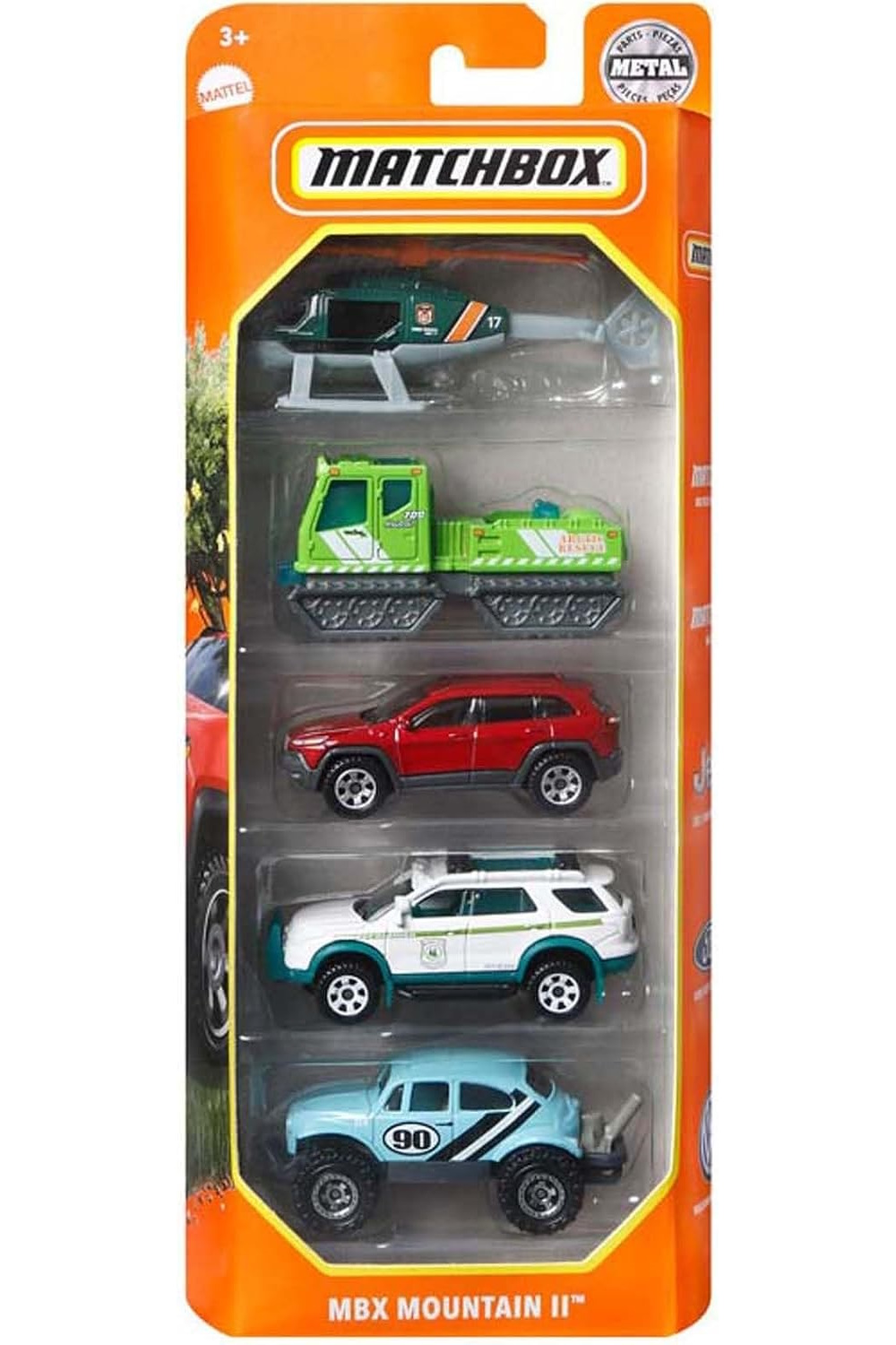 Игровой набор Matchbox MBX Mountain II 5шт 1:64 C1817 - фото 1