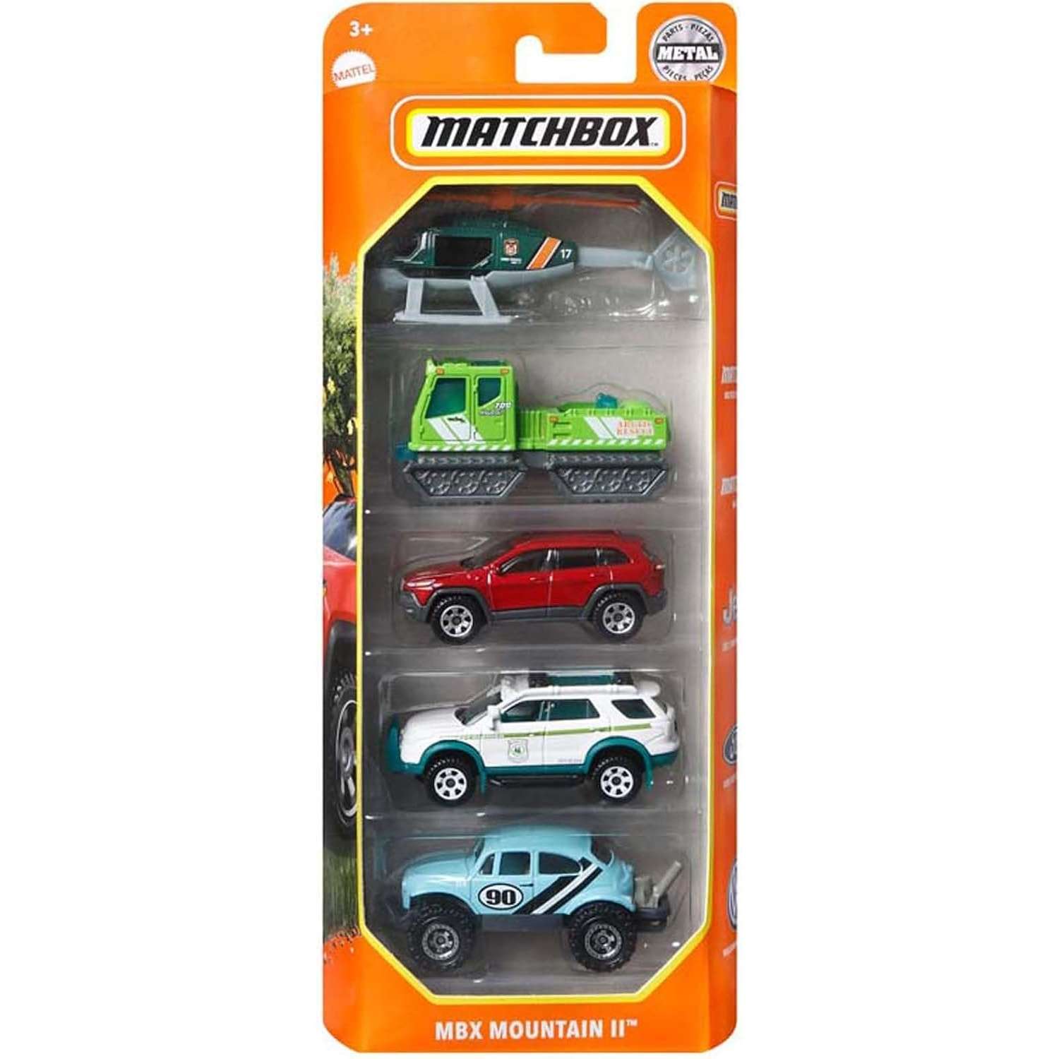 Игровой набор Matchbox MBX Mountain II 5шт 1:64 C1817 - фото 1
