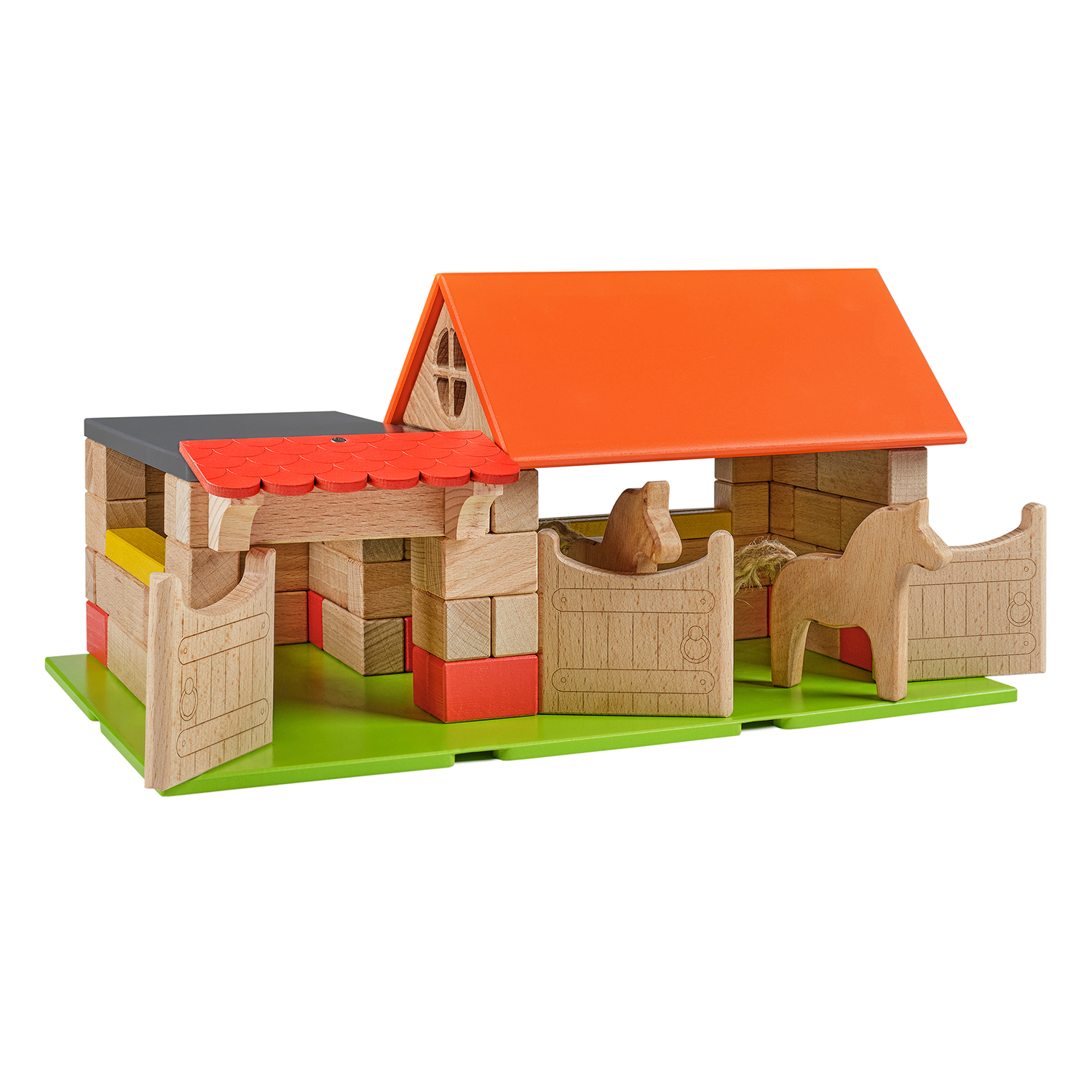 Конструктор WOOD BLOCKS Домики деревянный 78 дет. - фото 16