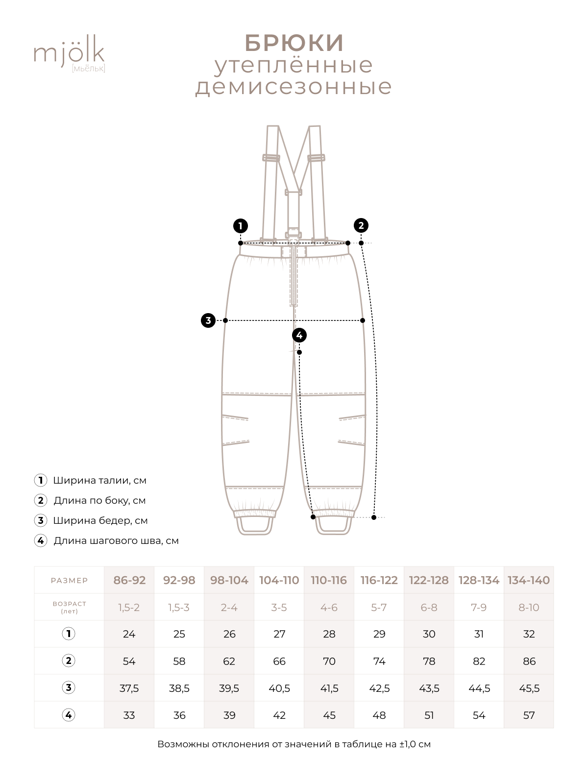 Брюки Mjolk 49210 - фото 3